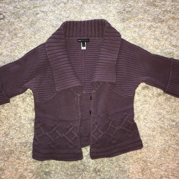💜HOST PICK💜Big Collar Purple Cardigan - Picture 5 of 7